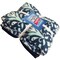 Nautical Damask Anti-Pill Premium No-Sew Throw Fleece Fabric Kit
